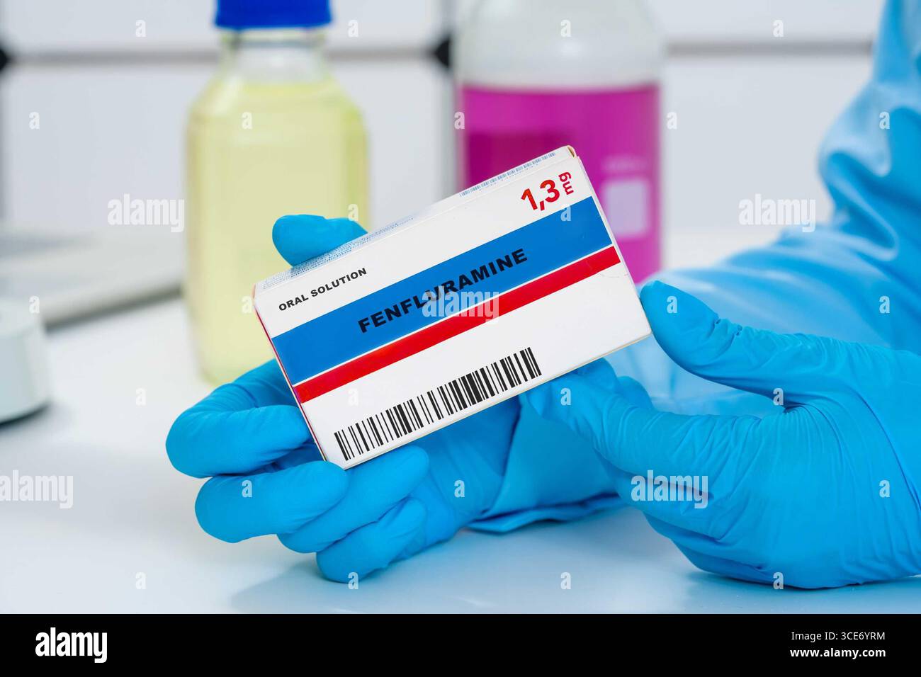 Fenfluramin-Antiepileptikum bei Krampfanfällen beim Dravet-Syndrom. Stockfoto