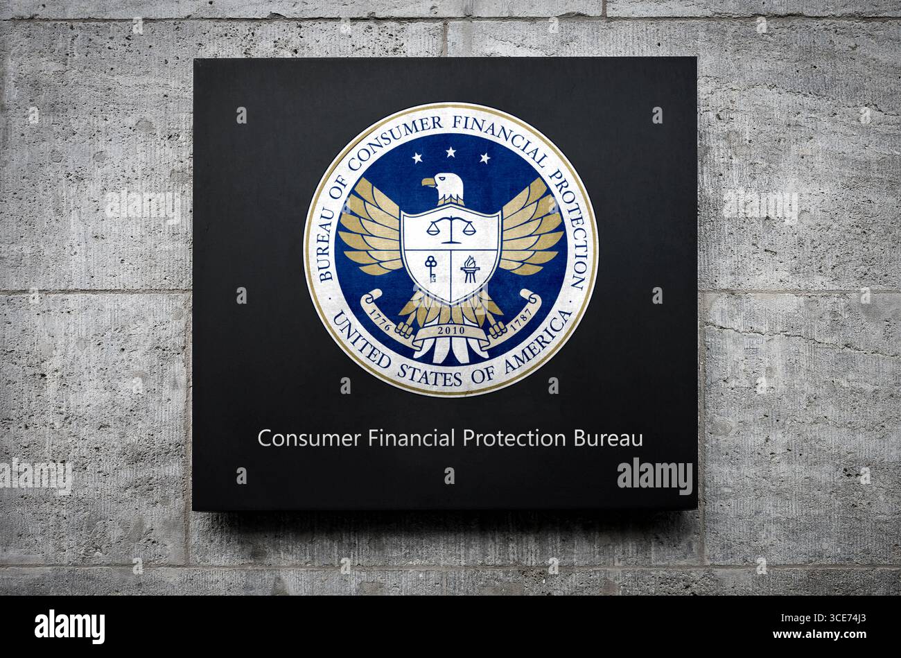 Hauptquartier des Consumer Financial Protection Bureau in Washington Stockfoto