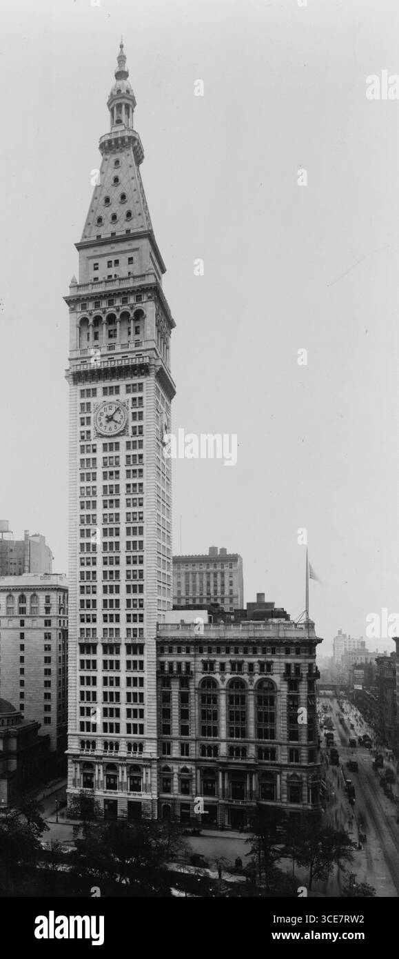 Metropolitan Life Building Manhattan, New York City, 1911. Stockfoto