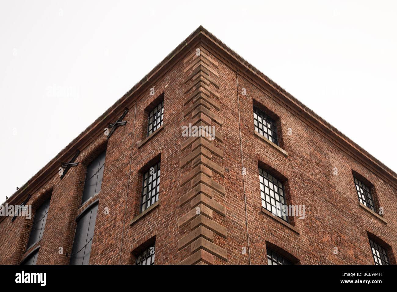 Östliche Ecke des Albert Pavillons – Royal Albert Dock, Liverpool Stockfoto