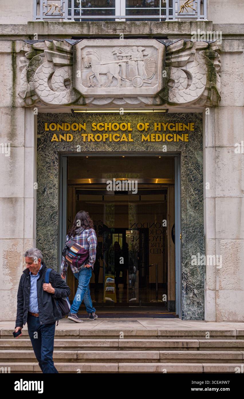 London School of Hygiene & Tropical Medicine, Keppel Street, Bloomsbury, Camden, London, England, Vereinigtes Königreich Stockfoto