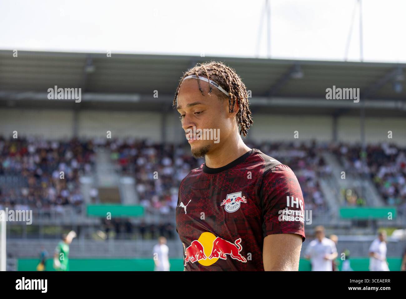 SV Sandhausen gegen RB Leipzig (DFB-Pokal, 1. Runde)***Xavi Simons (10, Leipzig Stockfoto