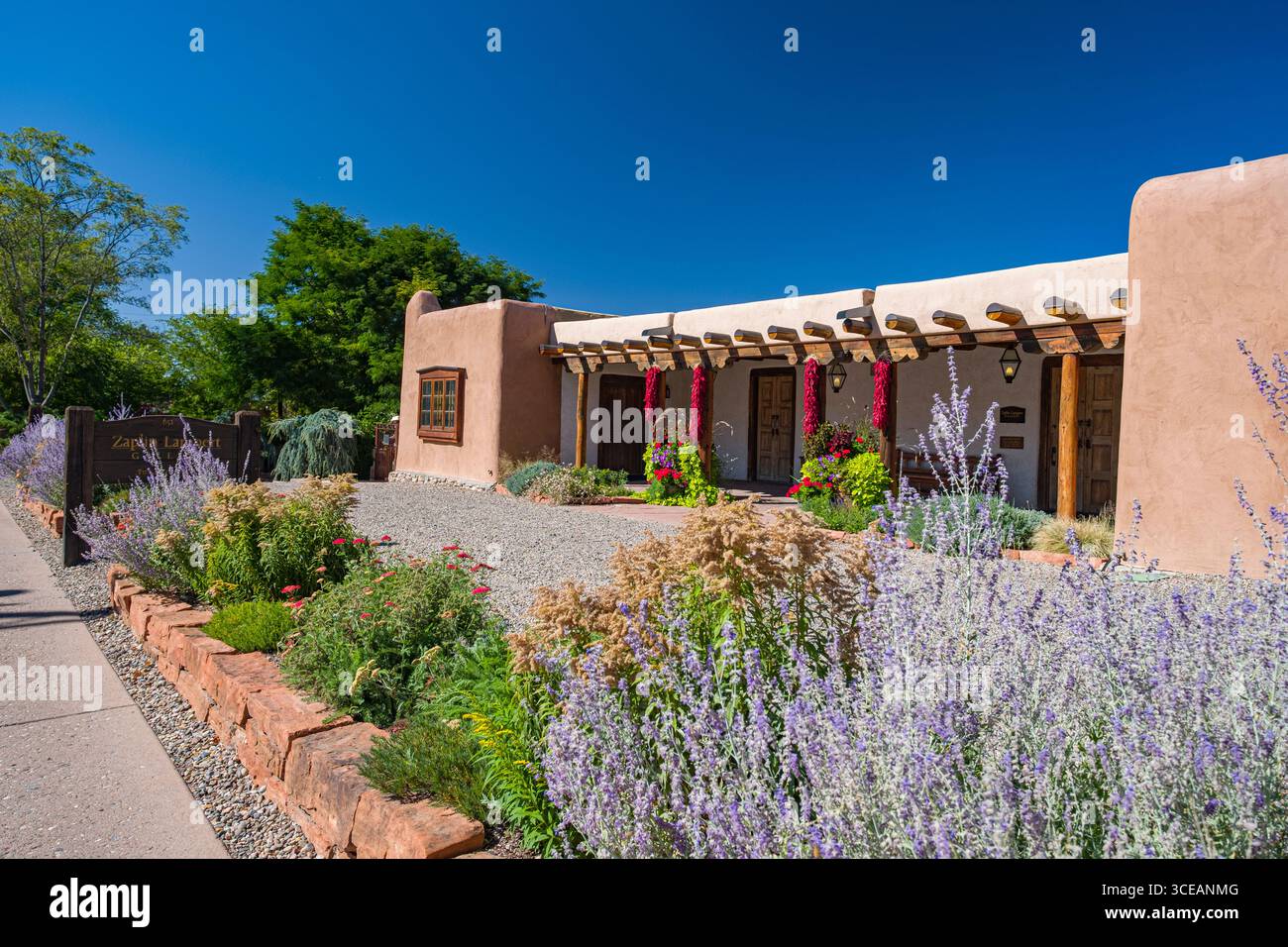 Zaplin Lampert Galerie, Canyon Road, Santa Fe, Santa Fe County, New Mexico, USA Stockfoto