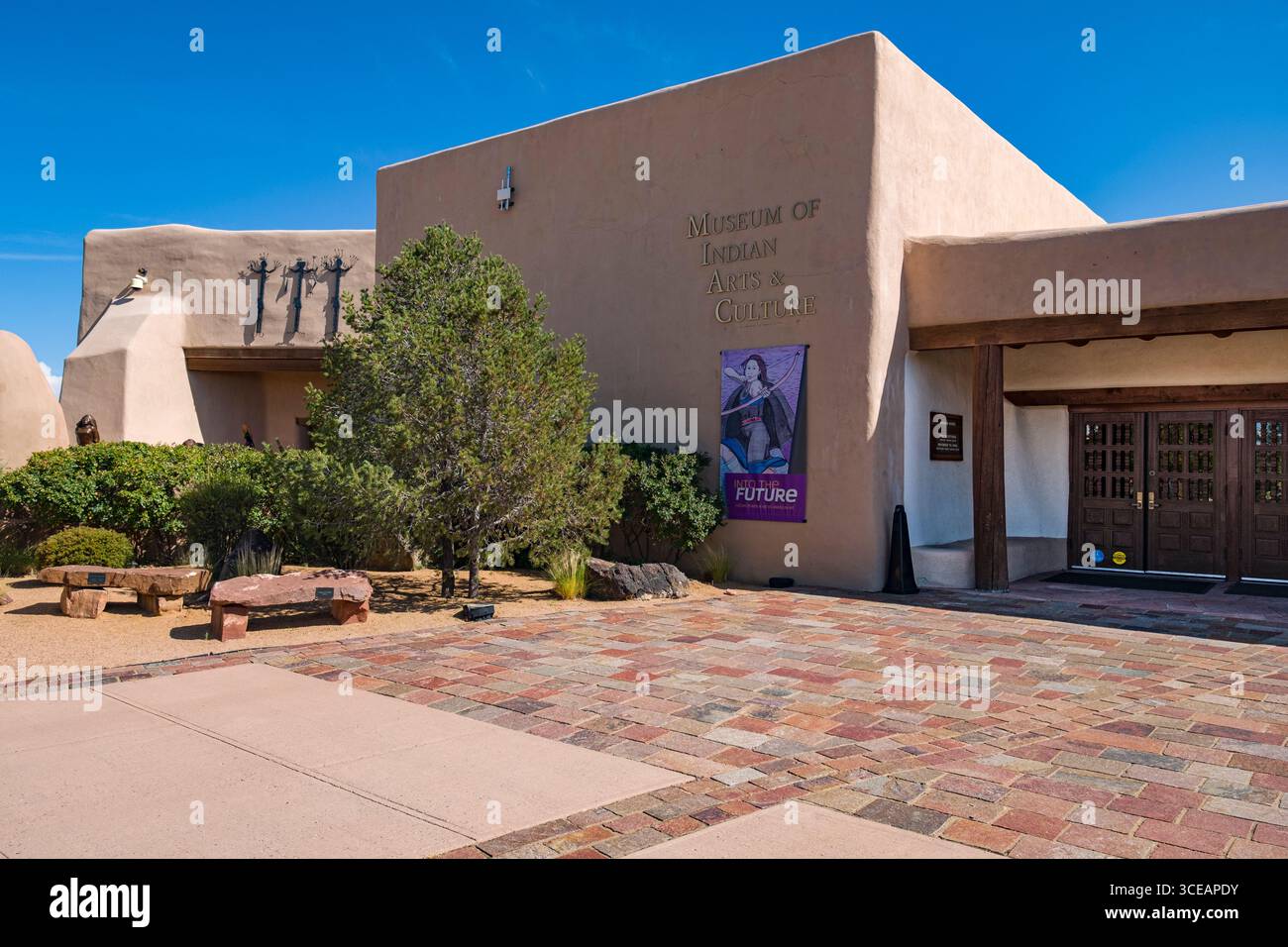 Museum für Indische Kunst & Kultur, Santa Fe, Santa Fe County, New Stockfoto