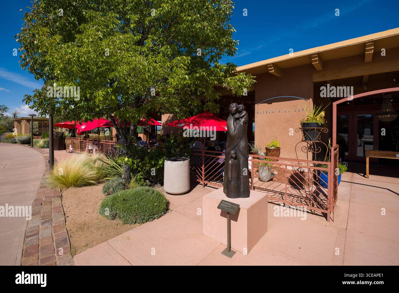 Museum Hill Café, Santa Fe, Santa Fe County, New Mexico, USA Stockfoto