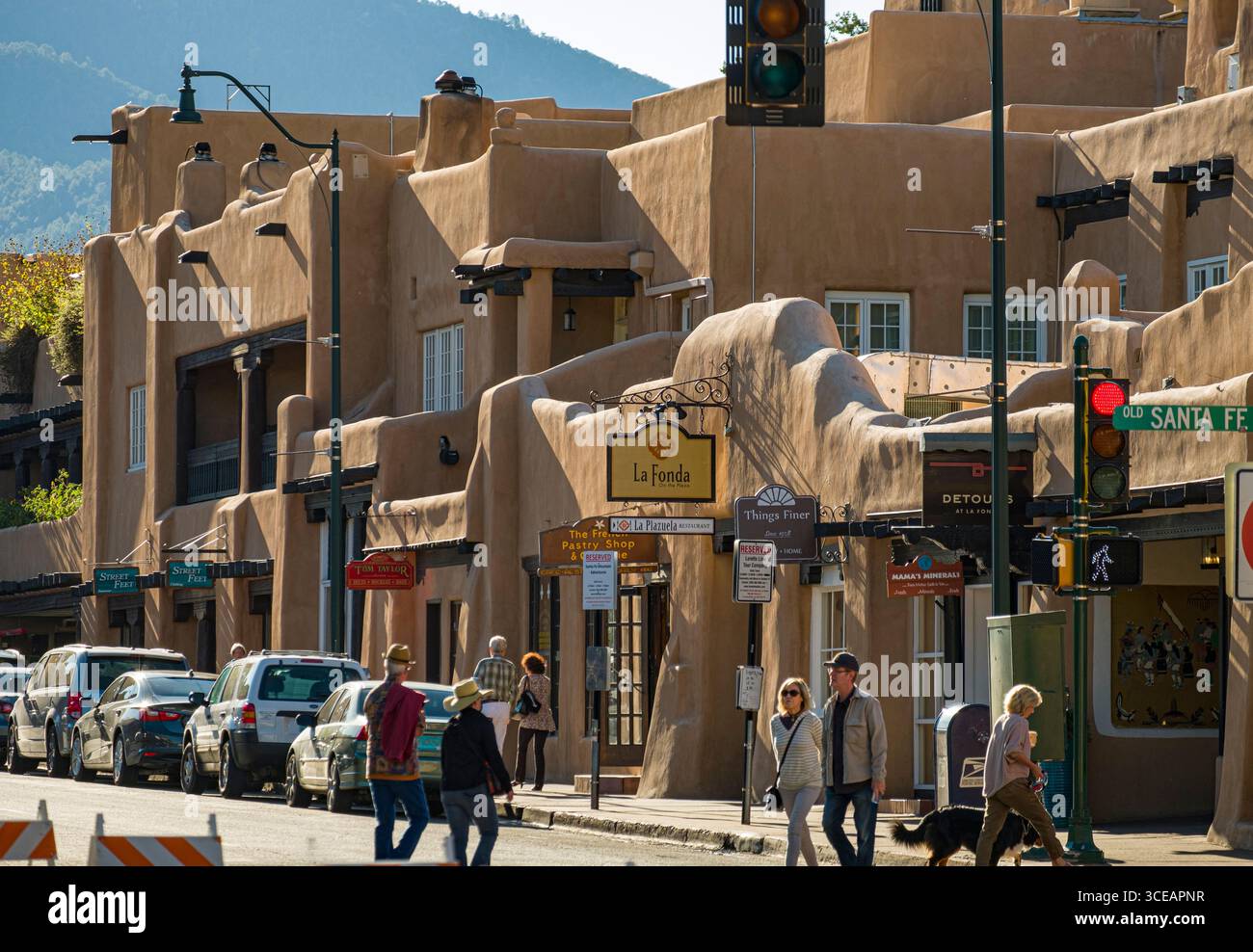 La Fonda on the Plaza Hotel, Santa Fe, Santa Fe County, New Mexico, USA Stockfoto