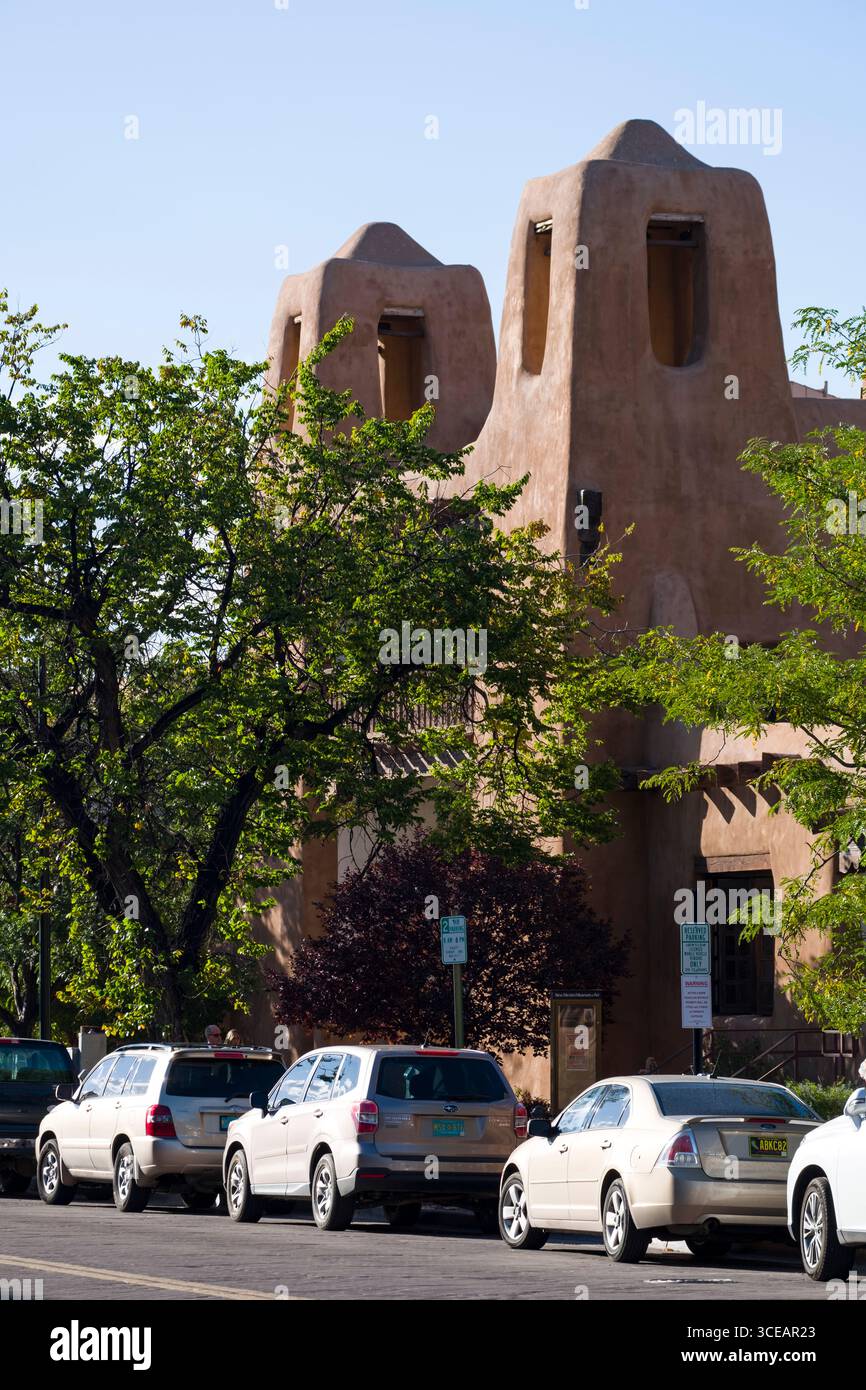 New Mexico Museum der Kunst, Santa Fe, Santa Fe County, New Mexico, USA Stockfoto