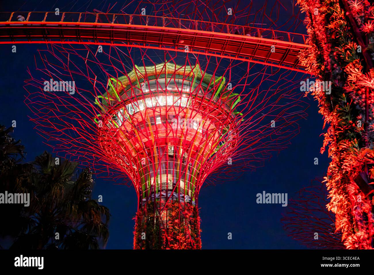 Garten an der Bucht in Singapur Stockfoto