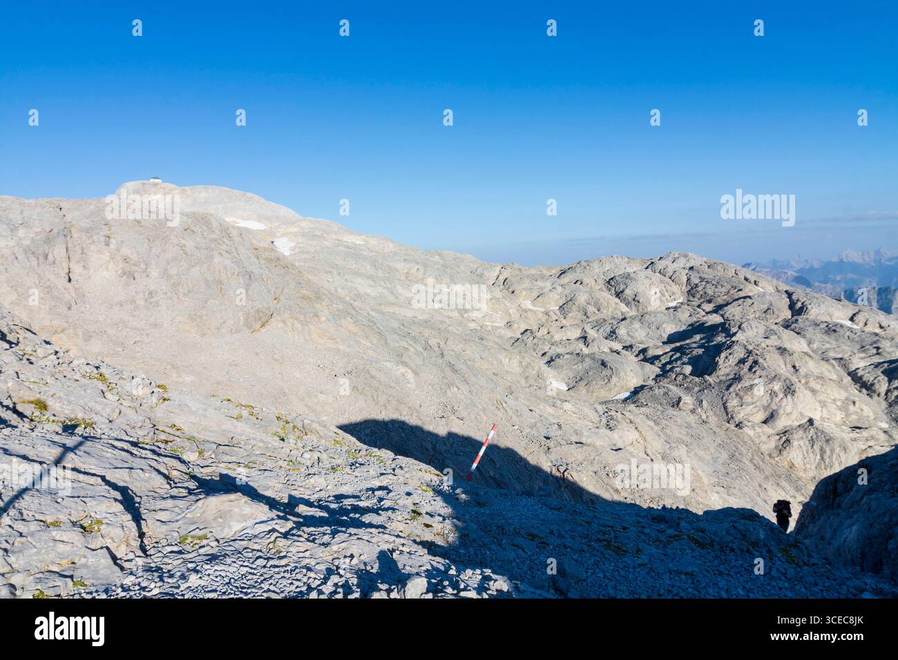 Bergkette und Gipfel Hochkönig, Berghütte Franz-Eduard-Matras-Haus Matrashaus Hochkönig Berge Pongau Salzburg Österreich Stockfoto