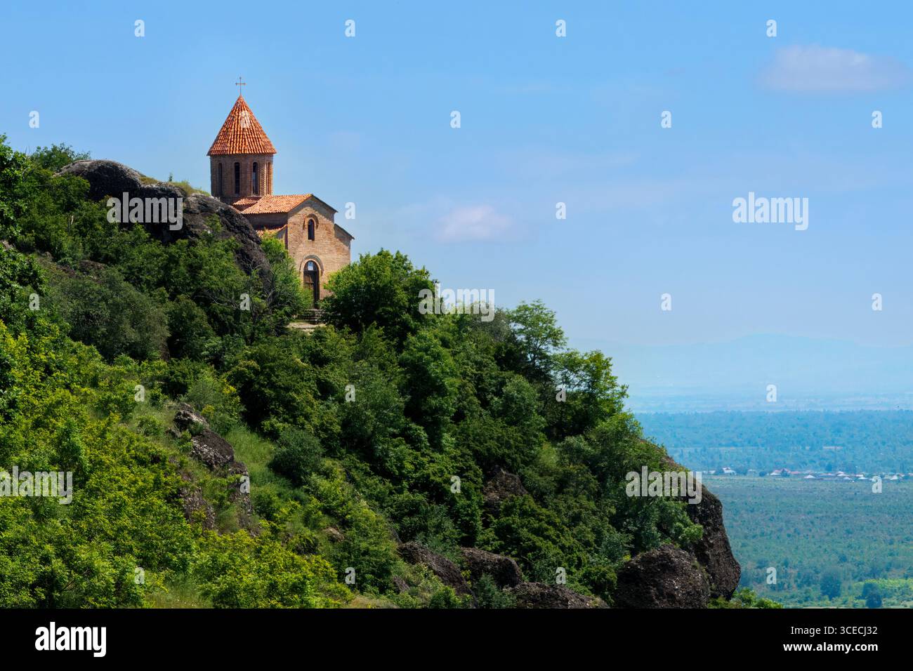 Historische albanische Kirche in der Stadt Qakh, Aserbaidschan Stockfoto