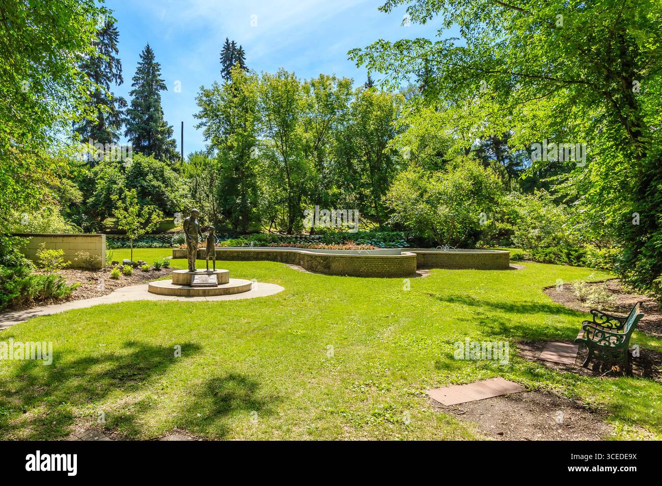 Der Fred Mitchell Memorial Park befindet sich im Stadtteil Nutana von Saskatoon. Stockfoto