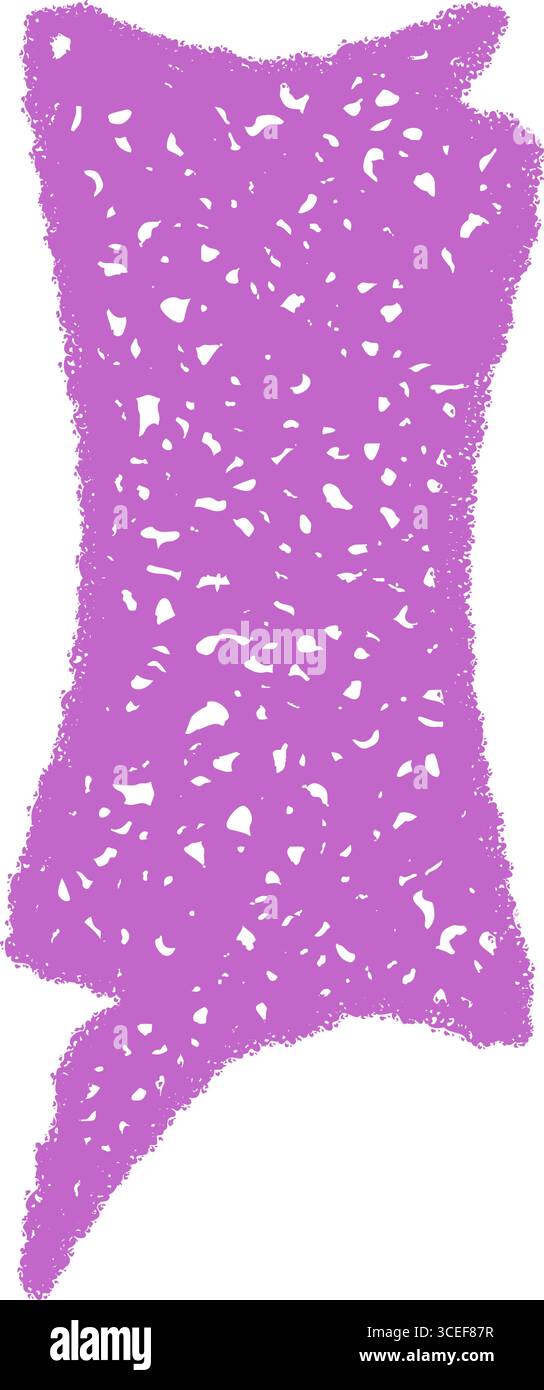 Wellige Organische Buntstifte Sketch Bubble Stock Vektor