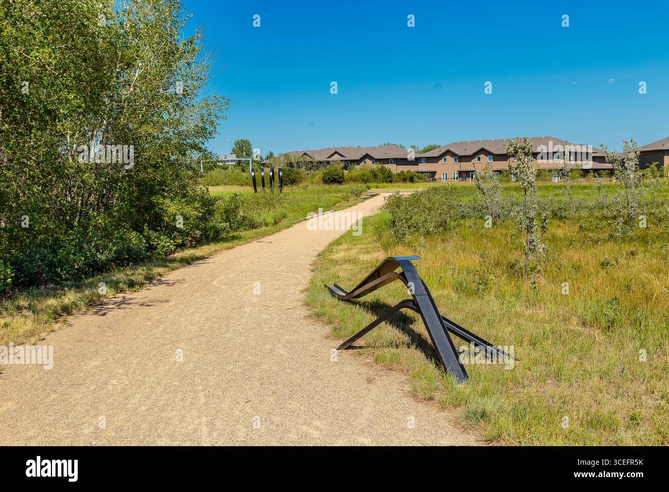 Der Mark Thompson Park befindet sich im Stadtteil Stonebridge von Saskatoon. Stockfoto