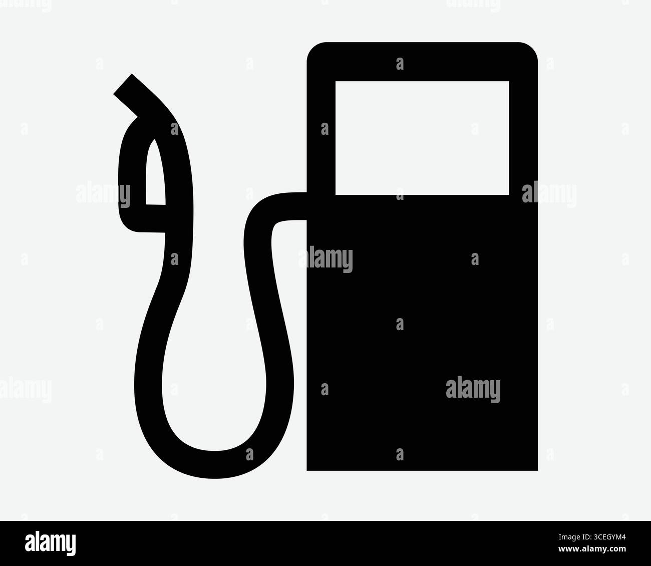 Tankstelle Icon Gaspumpendüse Schild Öl Nachbetanken Benzintank Fossiler Kraftstoff Auto Energie Kfz Nachfüllung Transportbranche Symbol Grafik Stock Vektor