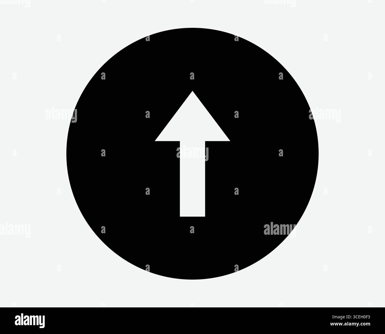 Rundpfeil Symbol Nordpunkt Kreissymbol Zeigerschaltfläche Hochladen Bildmaterial Schwarzweiß Grafik Nach Oben Richtung Navigationspfad Vektor Stock Vektor
