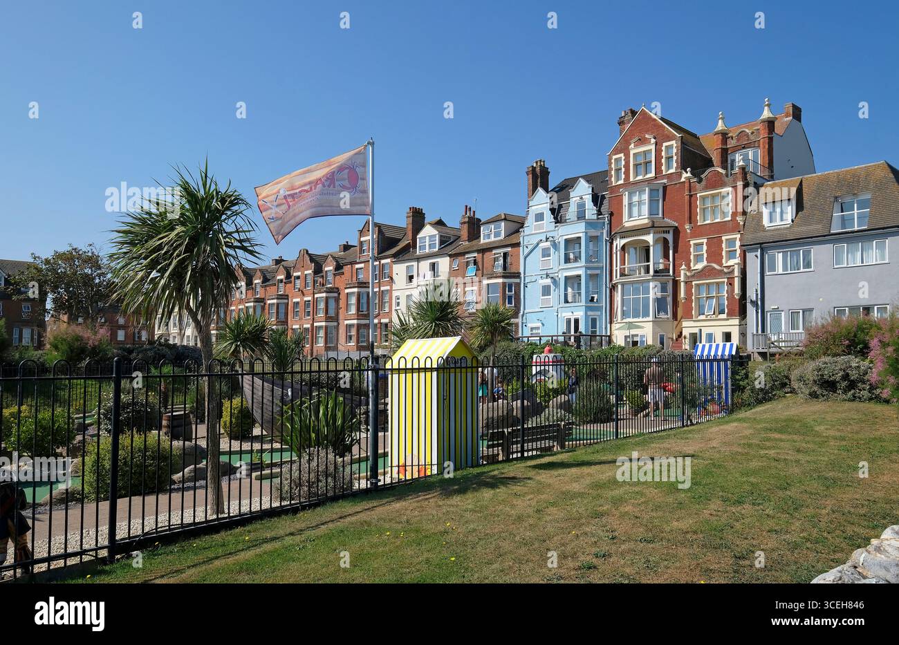 Wohnanlage, cromer, Nord-norfolk, england Stockfoto