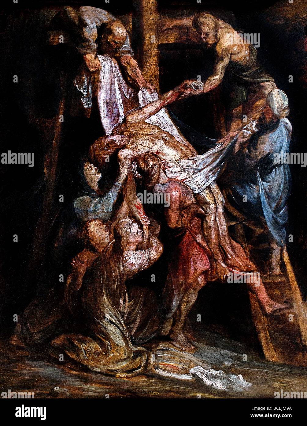 Die Abfahrt vom Kreuz von PETER PAUL RUBENS (1577–1640) Flämisch Belgien Lille Museum Frankreich Französisch Stockfoto