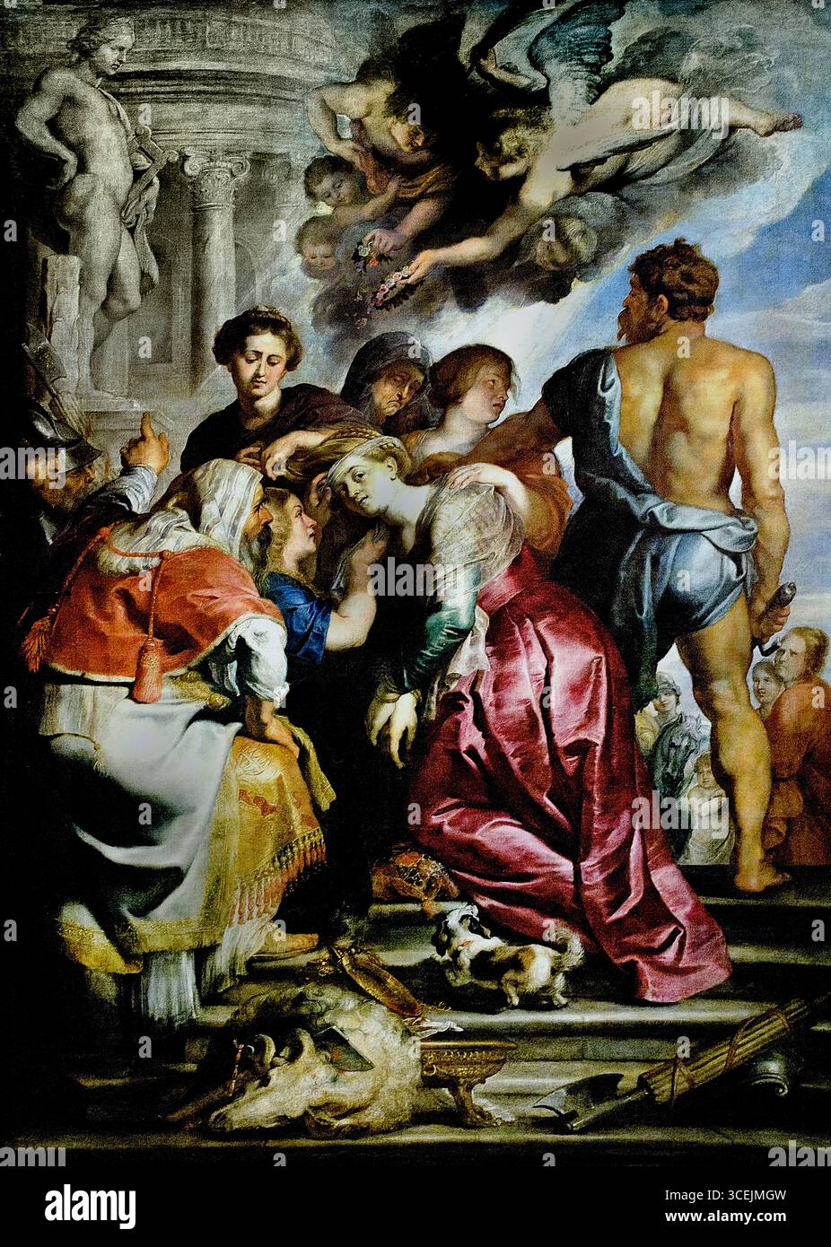 Das Martyrium der Heiligen Katharina 1615 von PETER PAUL RUBENS (1577–1640) Flämisch Belgien Lille Museum Frankreich Französisch Stockfoto