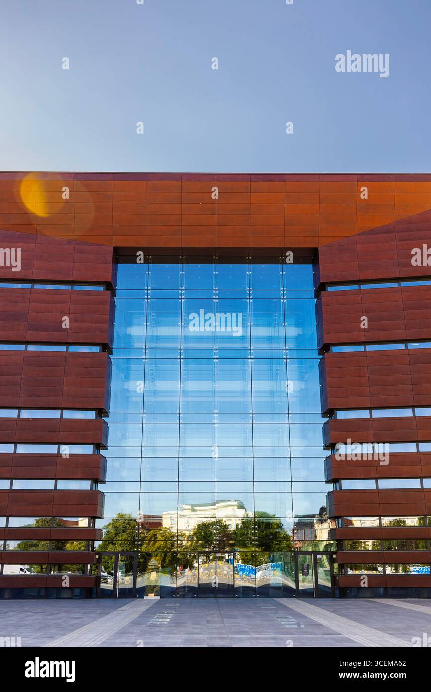 Außenansicht des Gebäudes des National Forum of Music, Breslau, Polen Stockfoto