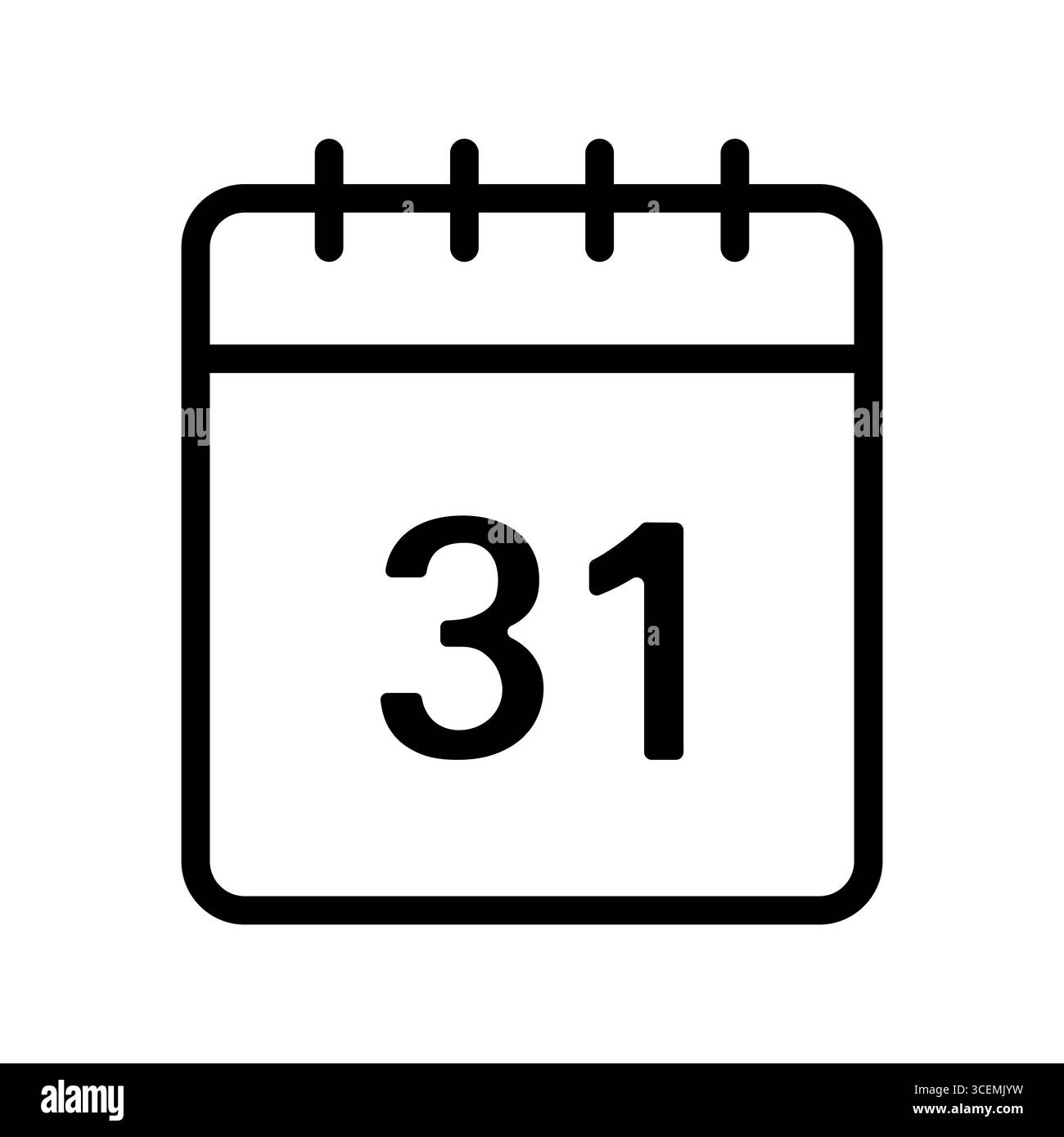 Symbol für Kalenderseite. Tag Eins Symbol. Wichtiger Datumsvektor. Erinnerungsgrafik planen. Stock Vektor