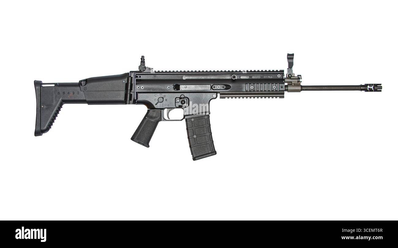 FN Herstal spezielle Operationen Kräfte bekämpfen Assault Rifle Narbe 16 s 5,56-mm-zivile Selbstladebüchse Stockfoto