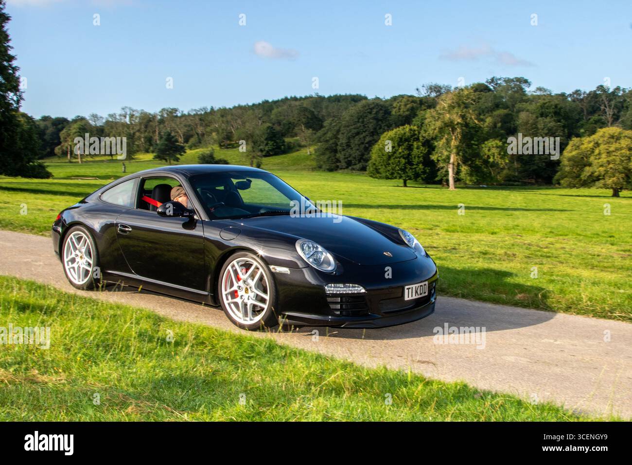 2009 Black Porsche 911 Carrera 2S S-A PDK Auto Car Coupé Benzinmotor 3800 ccm; Wheels Up North, Renntag High-Peformance Vehicles Show Event auf Leighton Hall Estate, Carnforth, UK Stockfoto