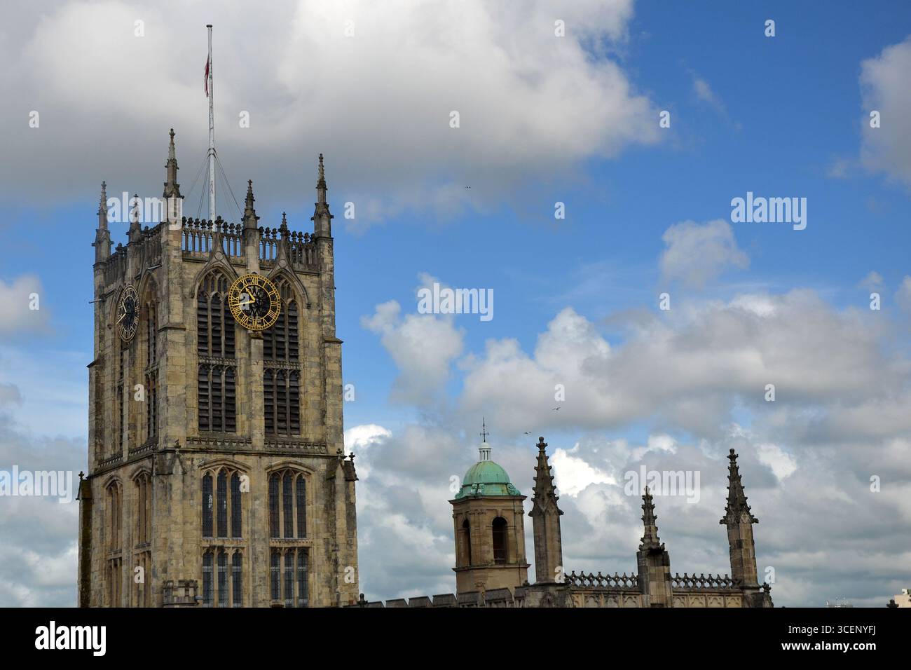 Hull Minster ist eine anglikanische Kirche im Zentrum von Hull. Die Kirche hieß Holy Trinity Church. East Riding of Yorkshire, England Stockfoto