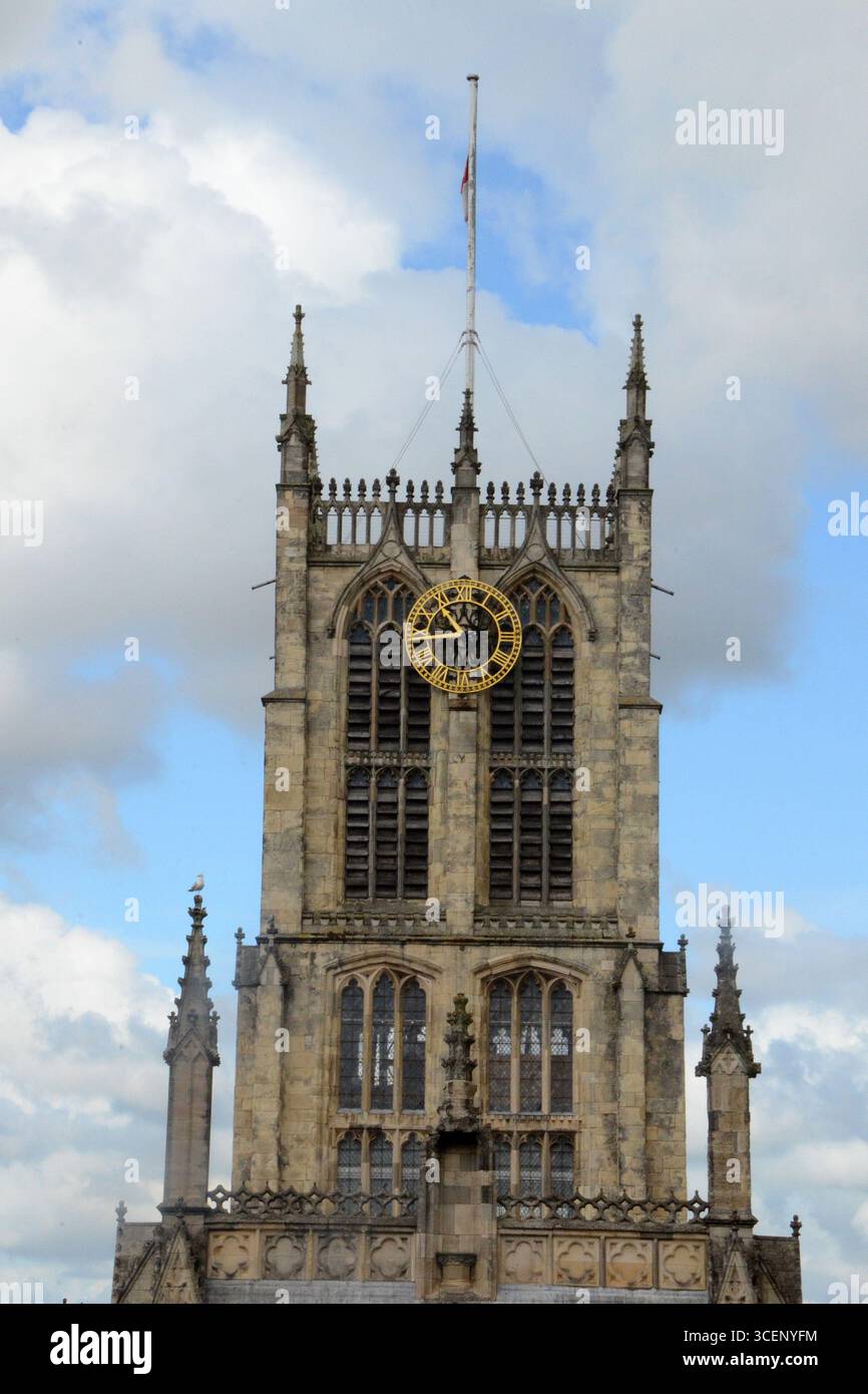 Hull Minster ist eine anglikanische Kirche im Zentrum von Hull. Die Kirche hieß Holy Trinity Church. East Riding of Yorkshire, England Stockfoto