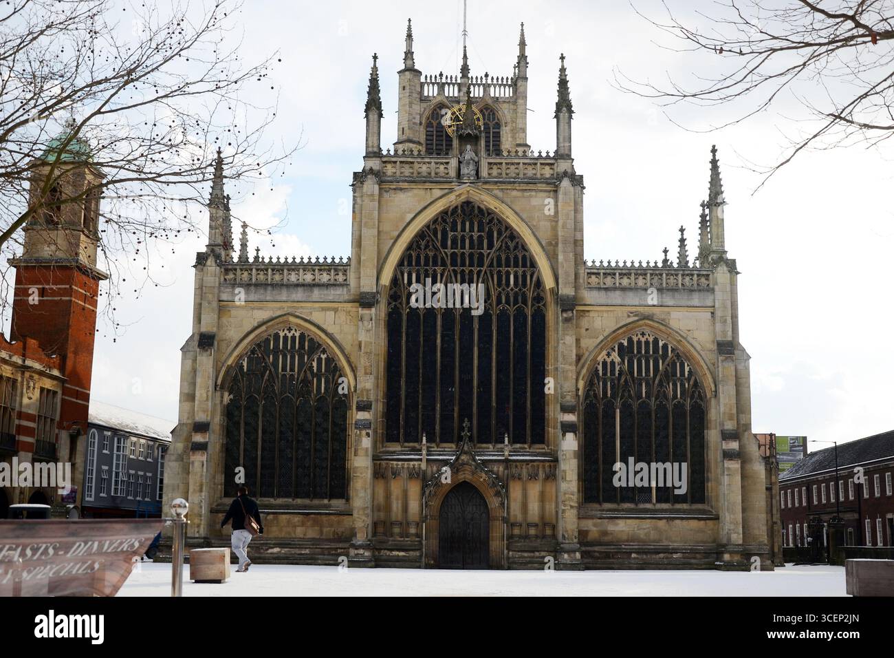 Hull Minster ist eine anglikanische Kirche im Zentrum von Hull. Die Kirche hieß Holy Trinity Church. East Riding of Yorkshire, England Stockfoto