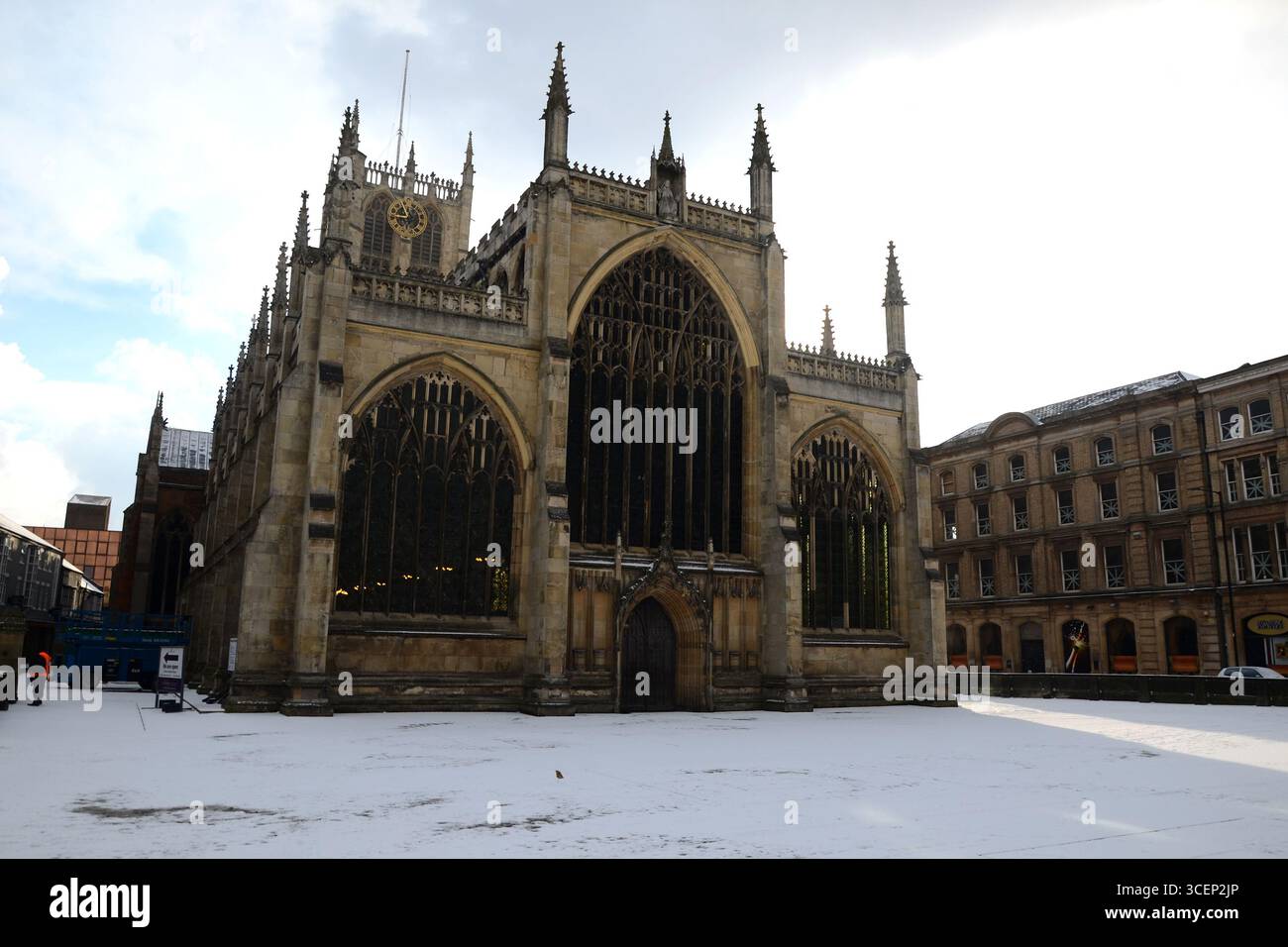 Hull Minster ist eine anglikanische Kirche im Zentrum von Hull. Die Kirche hieß Holy Trinity Church. East Riding of Yorkshire, England Stockfoto