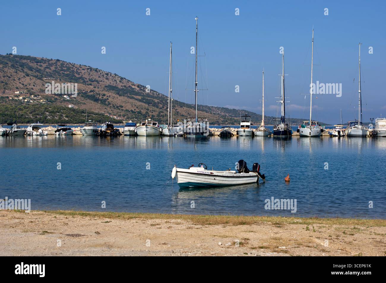 Imbarcazioni da diporto nella Marina di Platarià in Grecia Stockfoto