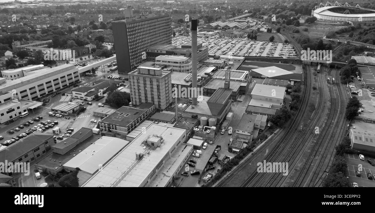 Luftaufnahme der Hull Royal Infirmary, Hull University Teaching Hospitals NHS Trust, Hull Stockfoto
