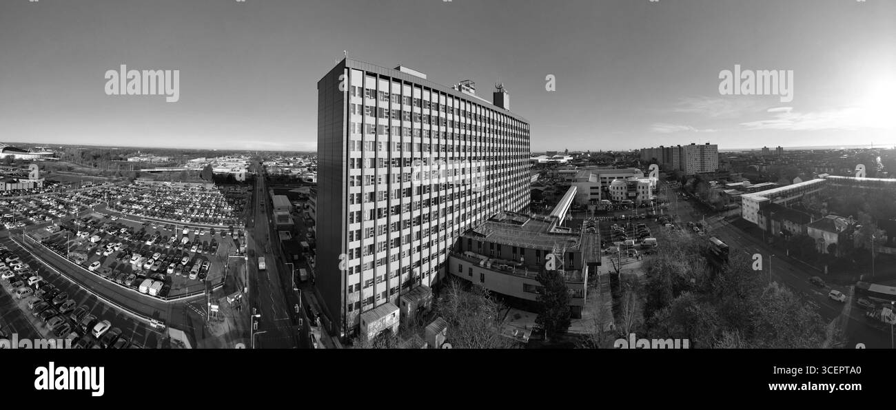 Luftaufnahme der Hull Royal Infirmary, Hull University Teaching Hospitals NHS Trust, Hull Stockfoto