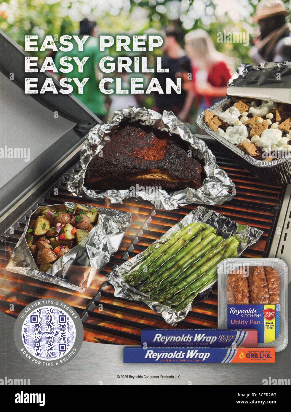 Lifestyle and Travel Magazine Advert, USA, August 2025 Stockfoto