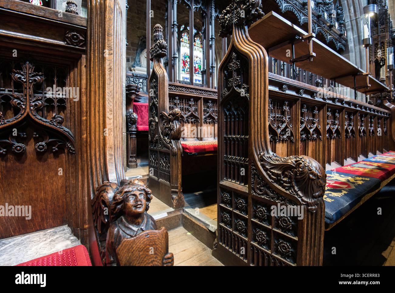 Cathedral Church of St Nicholas, Church of england Diözese of Newcastle, hat seit 1882 den Status einer Kathedrale. Stockfoto