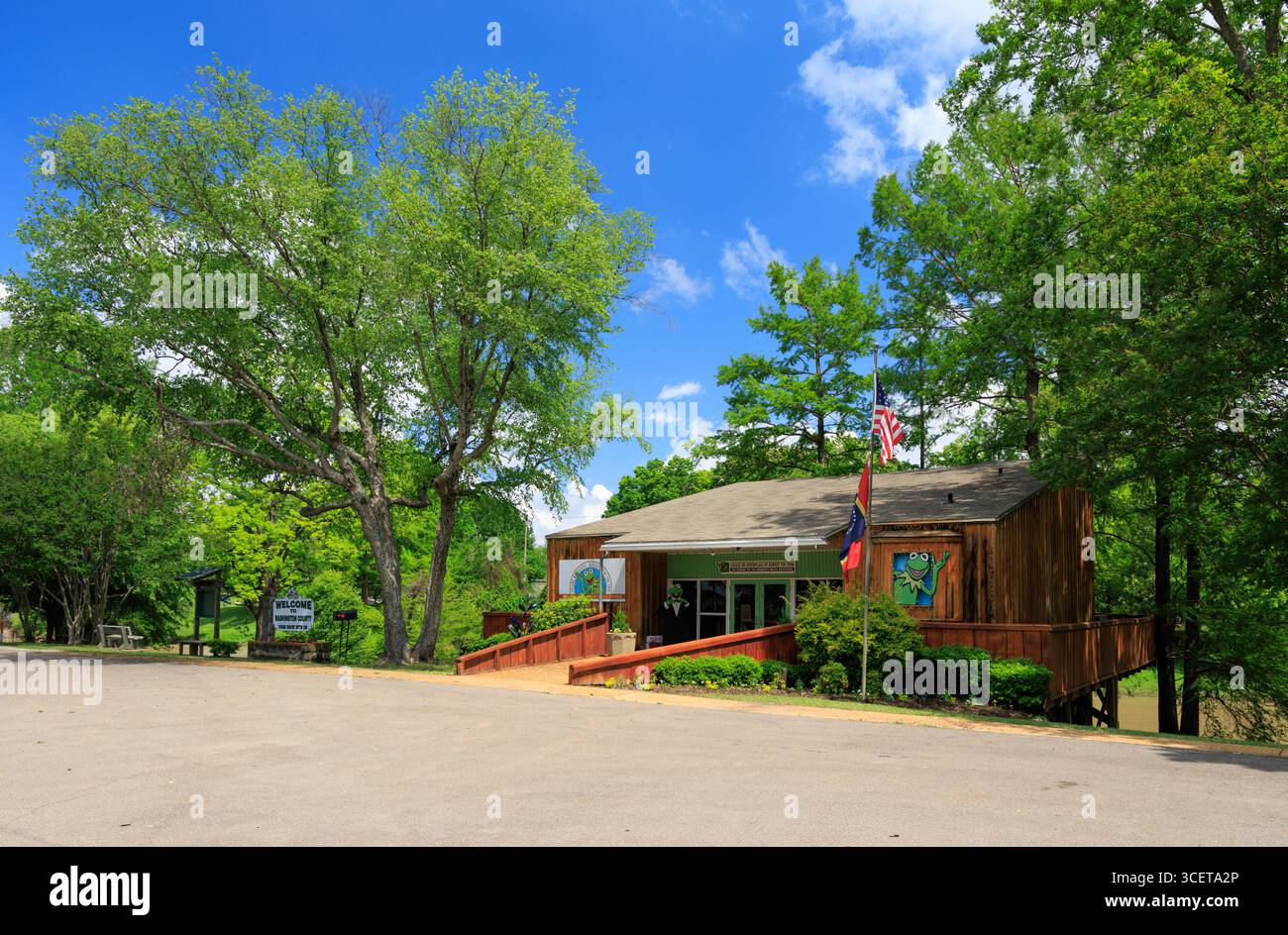 Geburtsort von Kermit dem Frosch, Leland, Mississippi, USA Stockfoto