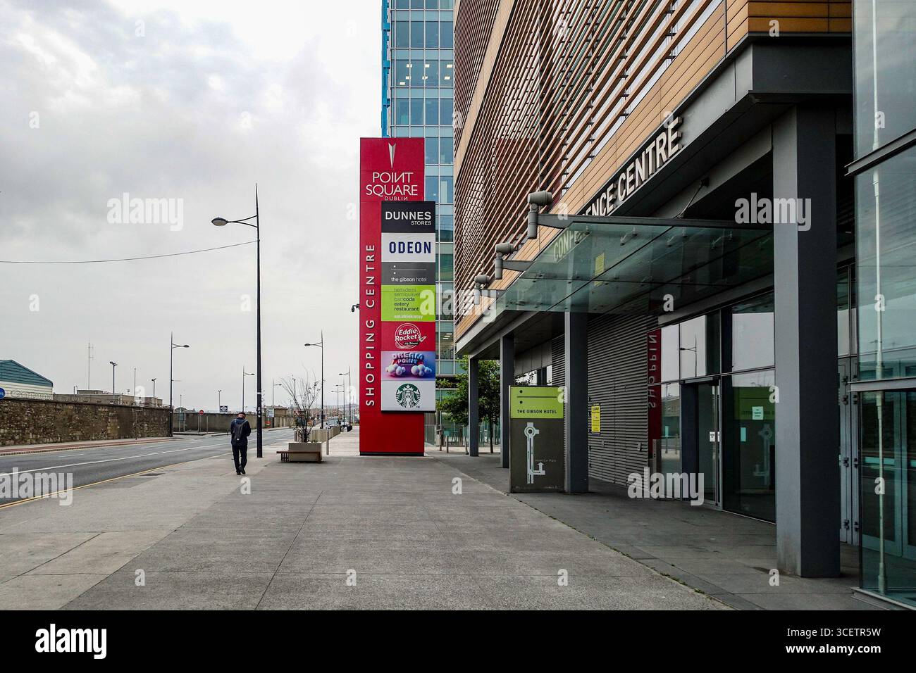 Point Square Shopping Centre an der East Wall Road, Dublin, mit Dunnes Stores, Odeon-Kino und modernen Einzelhandels- und Unterhaltungseinrichtungen. Stockfoto