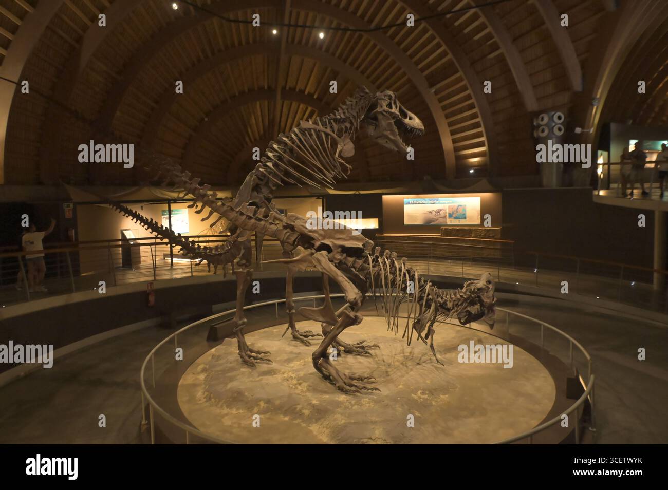 San Telmo, Asturien, Spanien. Museum der jurassischen Zeit von Asturien. Einer der wichtigsten Stätten der Welt mit echten Fossilien und großformatigen Modellen der spanischen Kantabrischen Küste. Quelle: Xan Gasalla/Alamy Live News. Stockfoto
