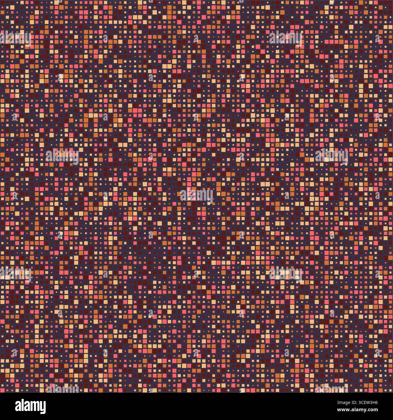 Musterdesign. Quadrate in mehreren Farben. Rustikales Rot, gedämpftes Braun, warmes Grau. Erstaunliche Vektorillustration. Stock Vektor