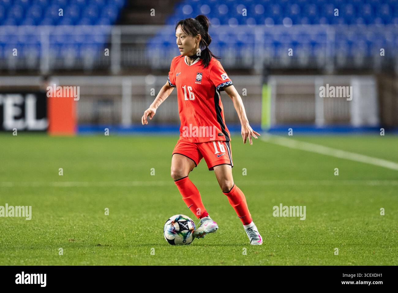SUWON, Südkorea - 16. JULI: Während der EAFF E-1 Fußball-Meisterschaft - Südkorea gegen Chinesisch Taipeh im Suwon World Cup Stadium am 16. Juli 2025 Stockfoto
