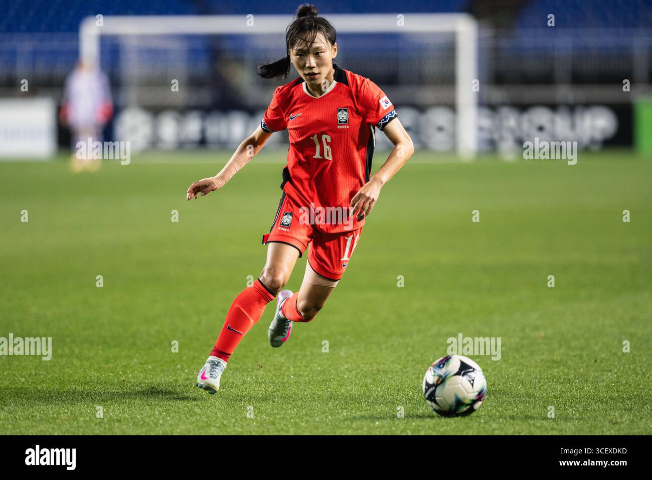 SUWON, Südkorea - 16. JULI: Während der EAFF E-1 Fußball-Meisterschaft - Südkorea gegen Chinesisch Taipeh im Suwon World Cup Stadium am 16. Juli 2025 Stockfoto