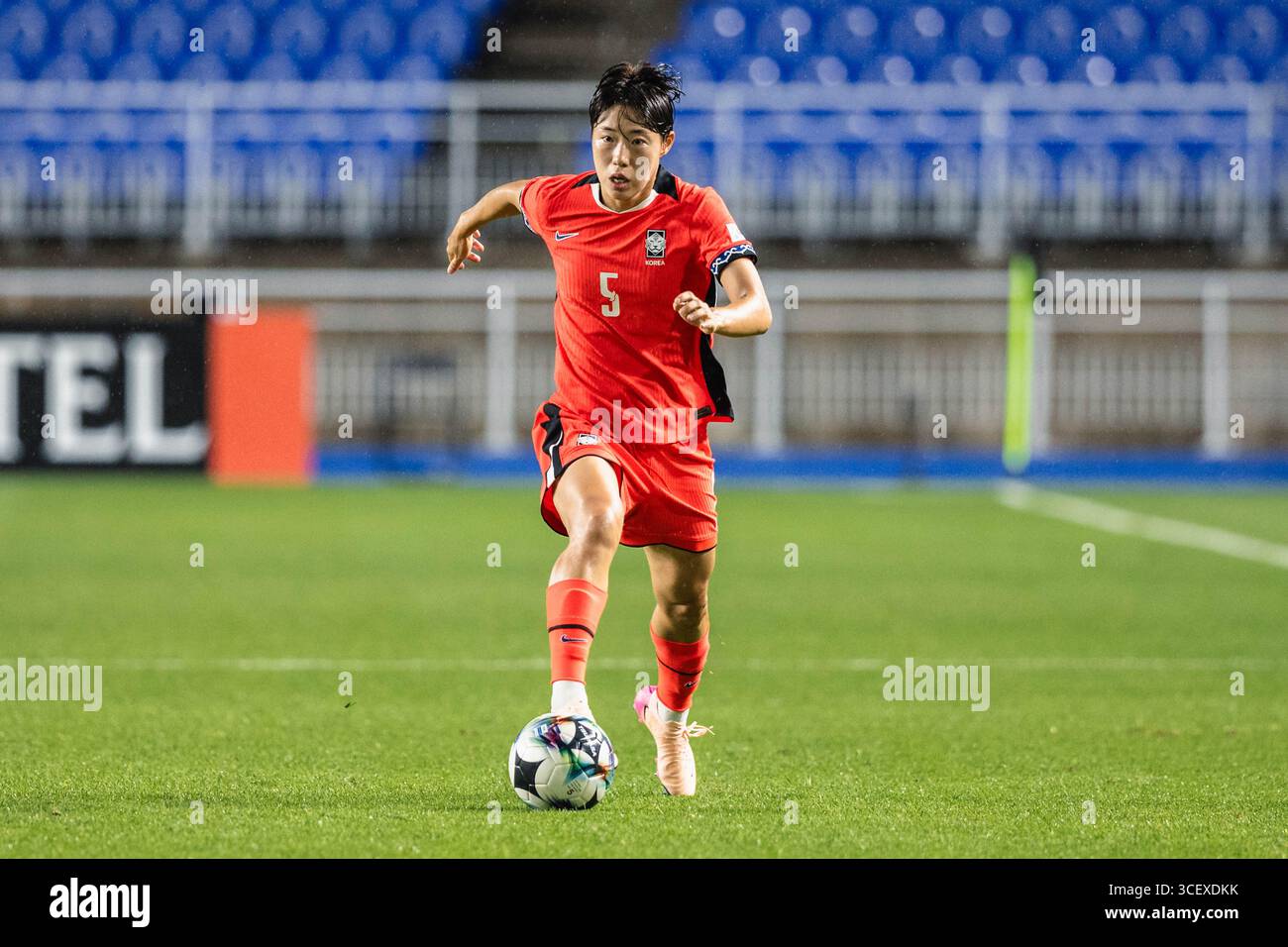 SUWON, Südkorea - 16. JULI: Während der EAFF E-1 Fußball-Meisterschaft - Südkorea gegen Chinesisch Taipeh im Suwon World Cup Stadium am 16. Juli 2025 Stockfoto
