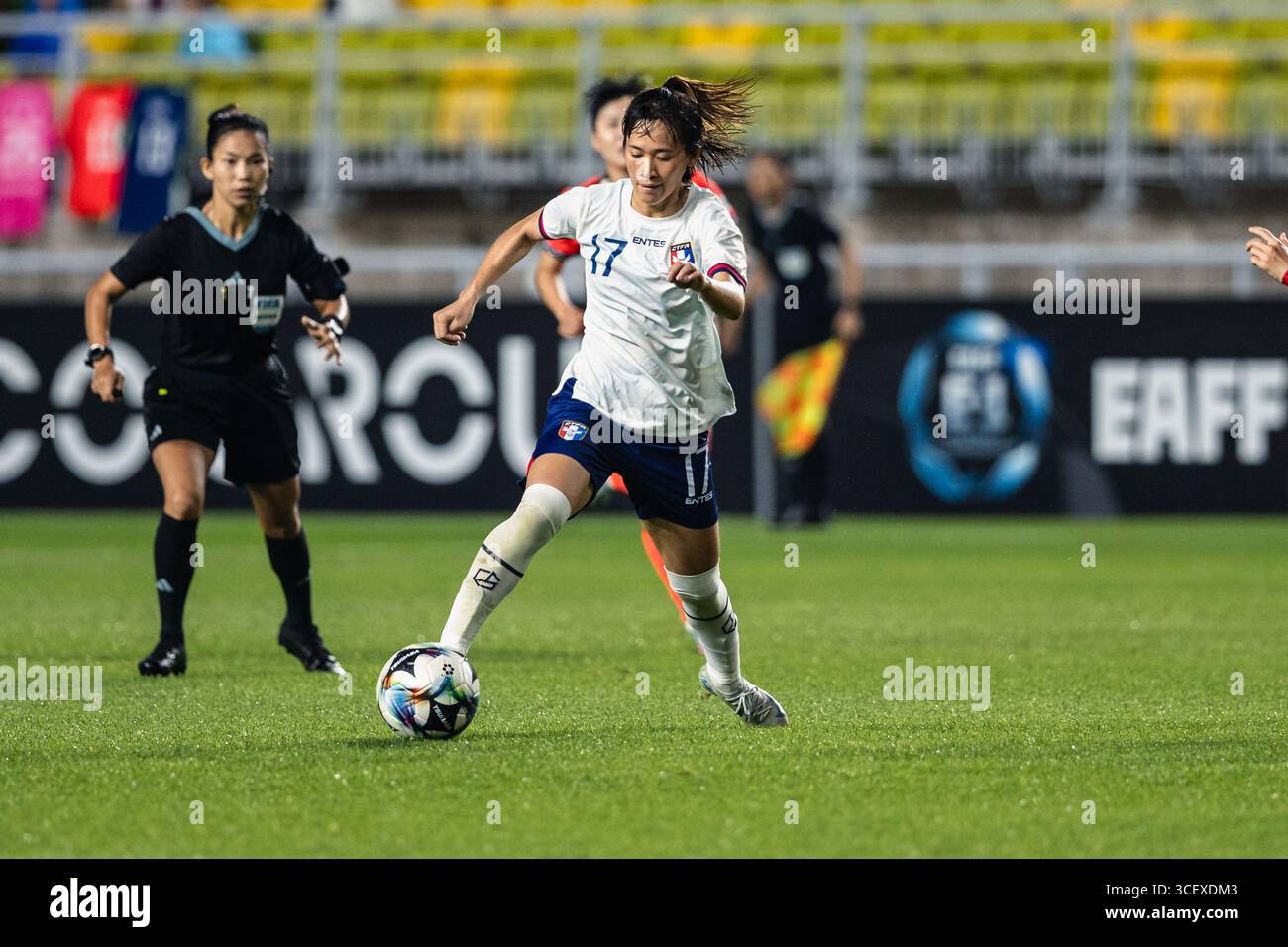 SUWON, Südkorea - 16. JULI: Während der EAFF E-1 Fußball-Meisterschaft - Südkorea gegen Chinesisch Taipeh im Suwon World Cup Stadium am 16. Juli 2025 Stockfoto