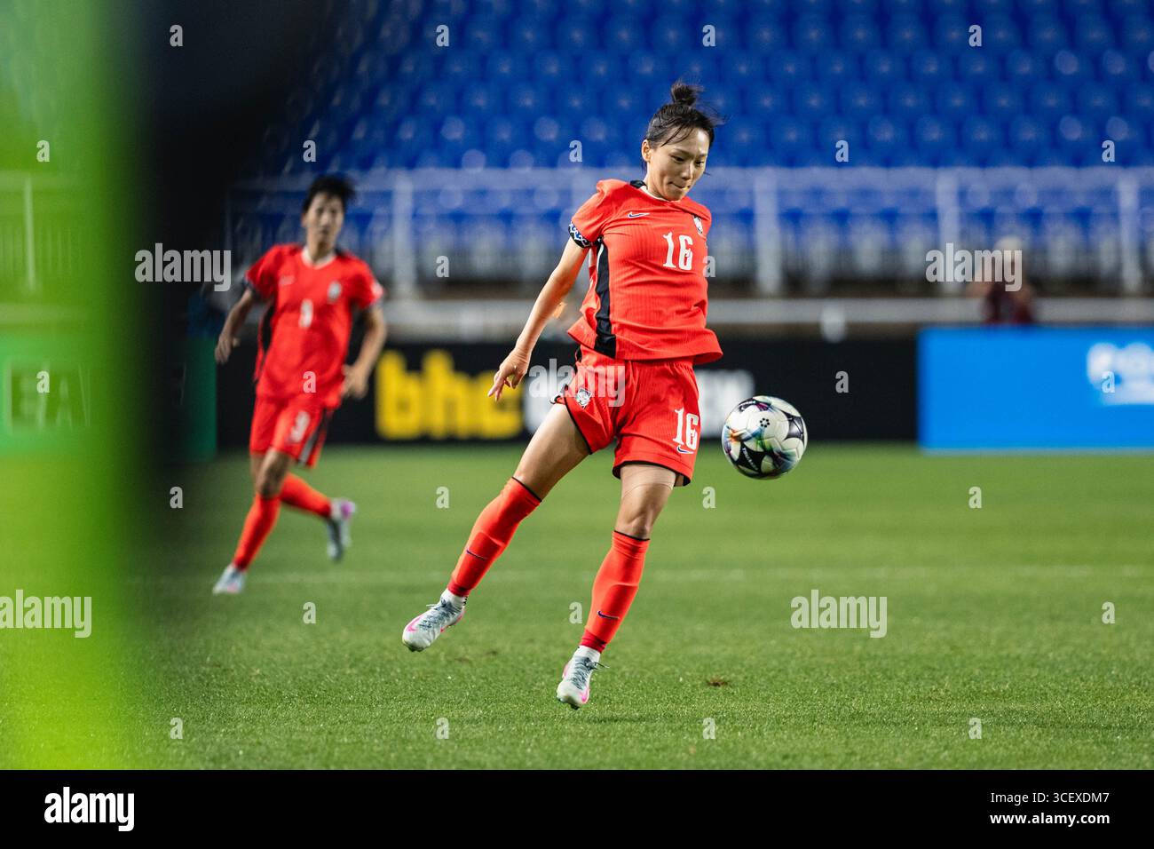 SUWON, Südkorea - 16. JULI: Während der EAFF E-1 Fußball-Meisterschaft - Südkorea gegen Chinesisch Taipeh im Suwon World Cup Stadium am 16. Juli 2025 Stockfoto