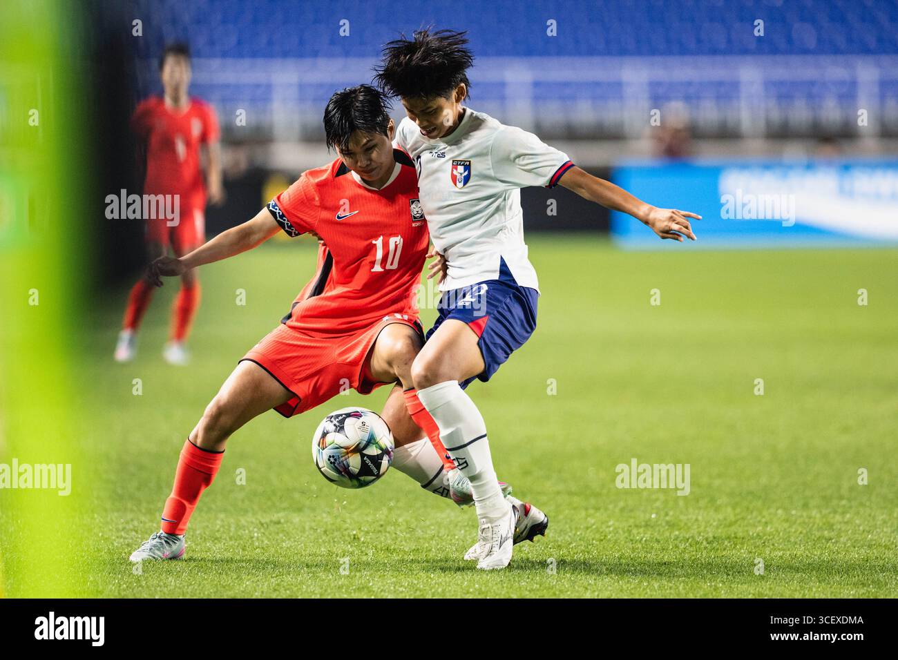 SUWON, Südkorea - 16. JULI: Während der EAFF E-1 Fußball-Meisterschaft - Südkorea gegen Chinesisch Taipeh im Suwon World Cup Stadium am 16. Juli 2025 Stockfoto