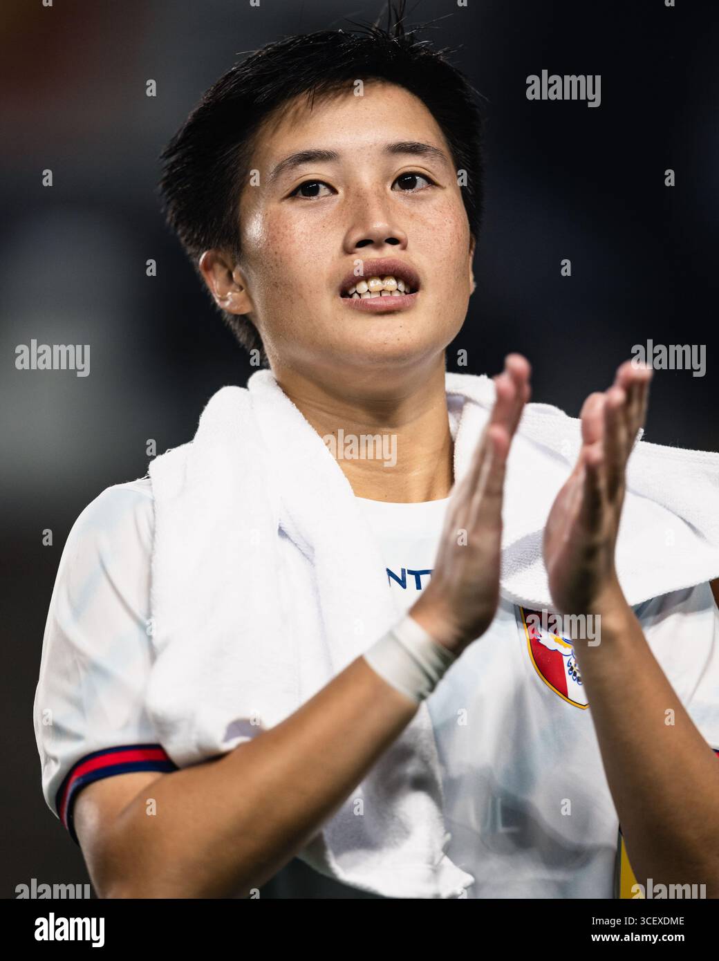 SUWON, Südkorea - 16. JULI: Während der EAFF E-1 Fußball-Meisterschaft - Südkorea gegen Chinesisch Taipeh im Suwon World Cup Stadium am 16. Juli 2025 Stockfoto