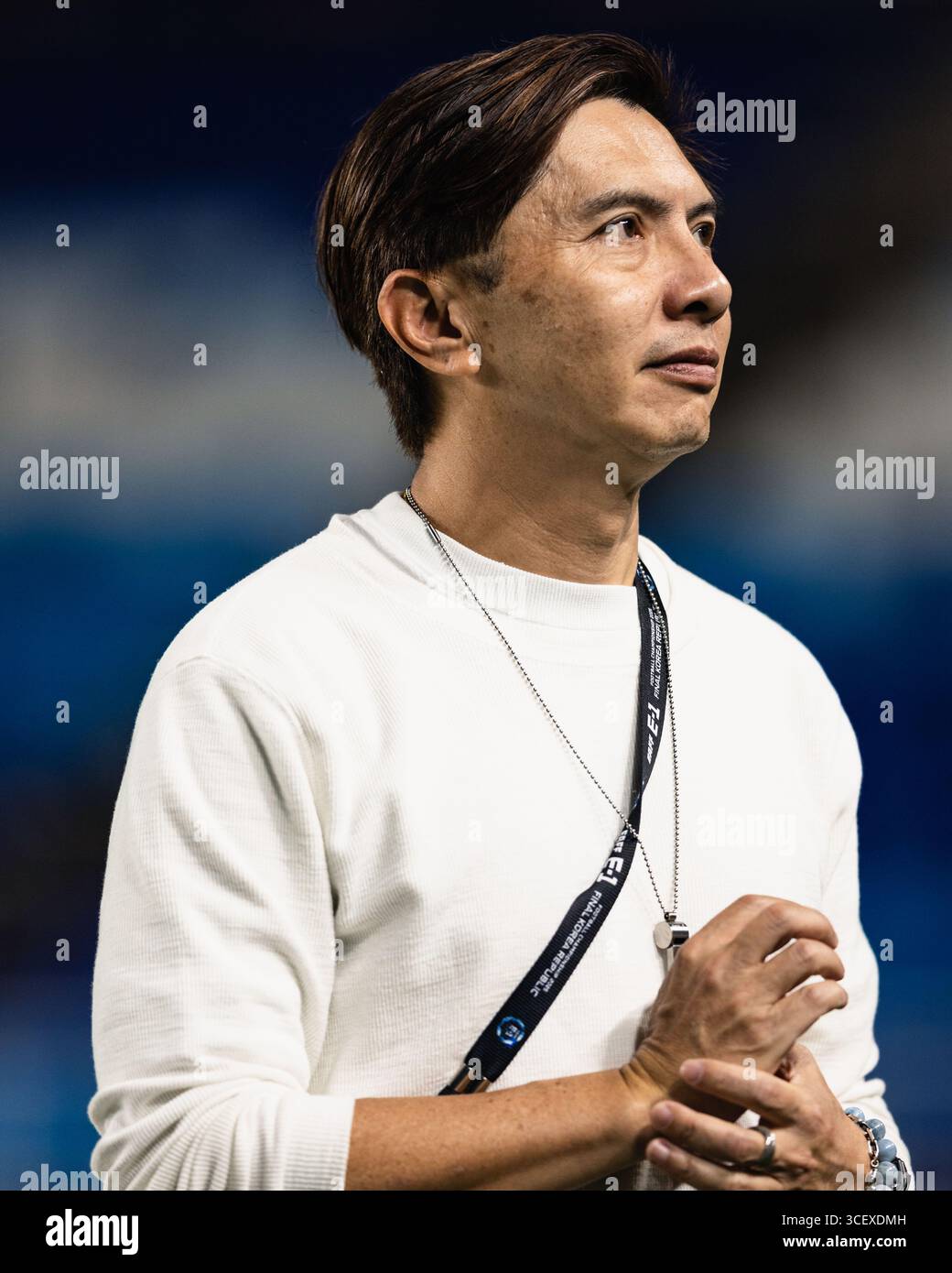 SUWON, Südkorea - 16. JULI: Während der EAFF E-1 Fußball-Meisterschaft - Südkorea gegen Chinesisch Taipeh im Suwon World Cup Stadium am 16. Juli 2025 Stockfoto