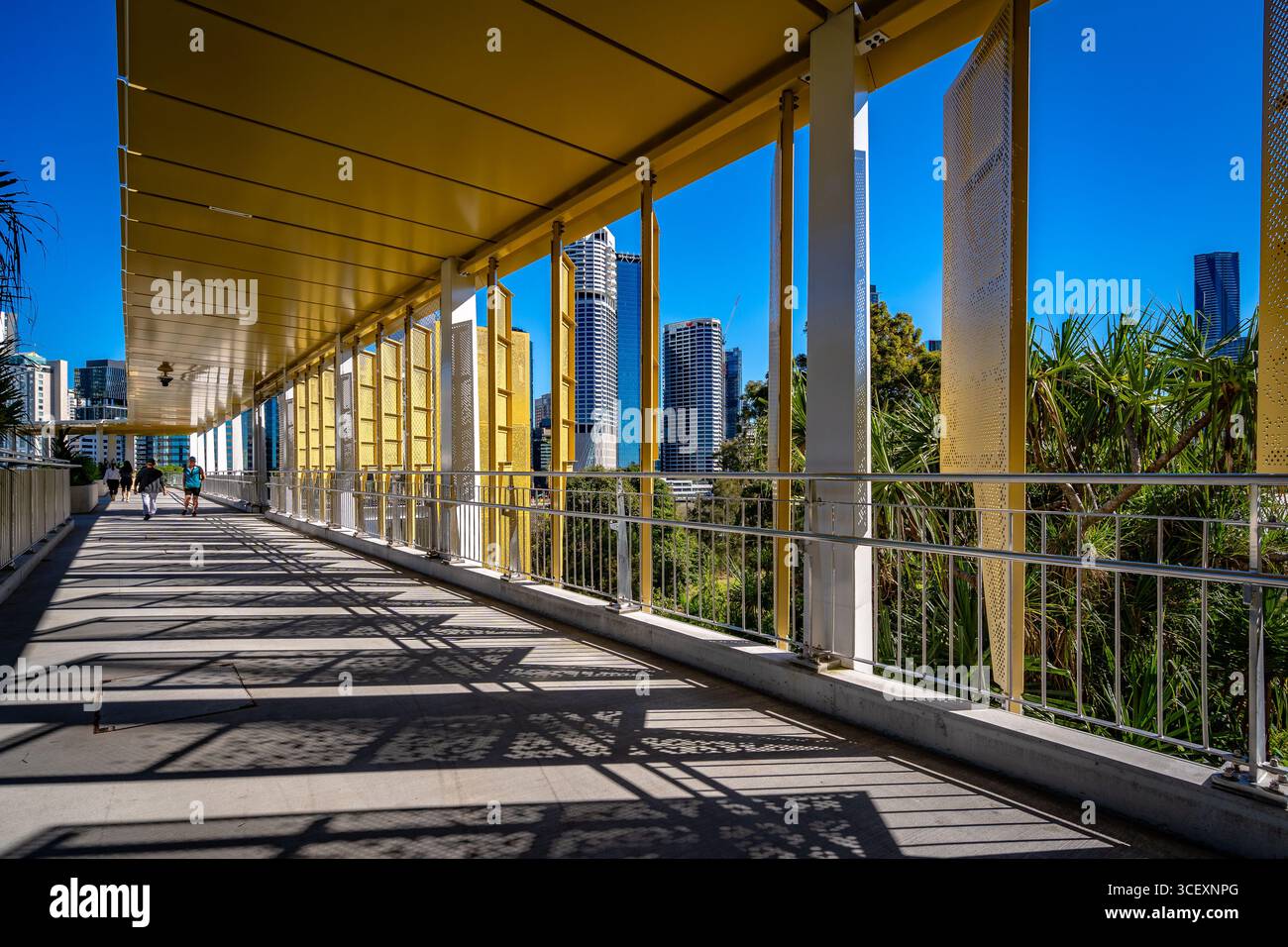 Brisbane, Australien – New Kangaroo Point Green Bridge Stockfoto