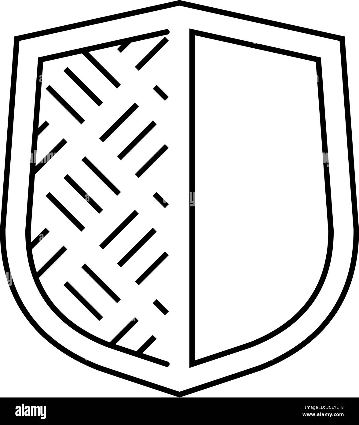 Rutschfeste Grundlinie Symbolvektor-Illustration Stock Vektor