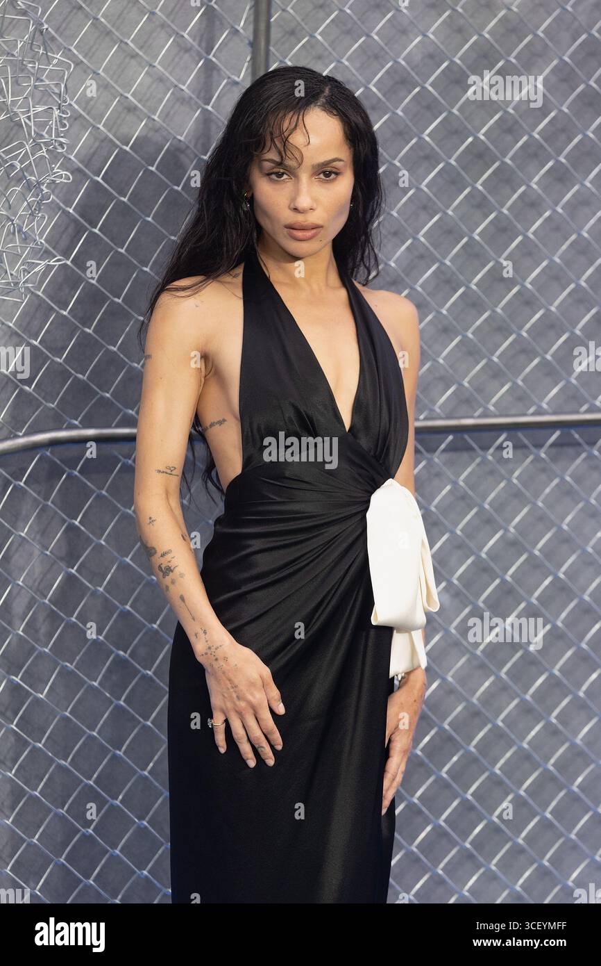 London, Großbritannien. August 2025. Zoe Kravitz nimmt an der britischen Gala-Vorführung von 'Gefangener Stealing' Teil, London, Vereinigtes Königreich, 20. August 2025 in London, England, Vereinigtes Königreich. Quelle: S.A.M./Alamy Live News Stockfoto